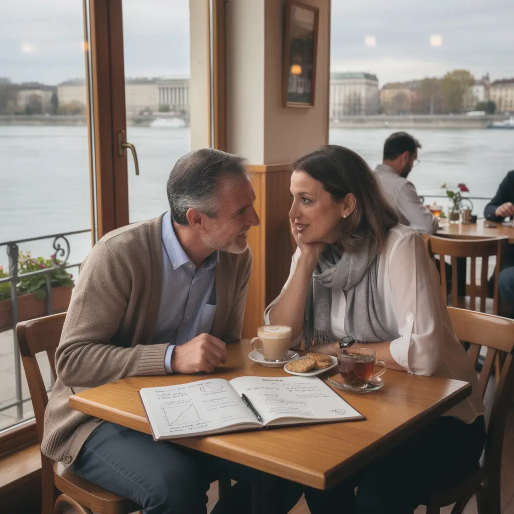 Csoportos pénzügyi workshop, ahol résztvevők megosztják tapasztalataikat a kiadásaikról.