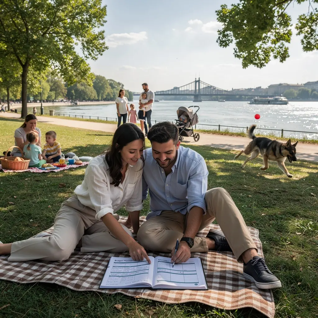 Kép egy számítógépről, amelyen a havi költségvetés nyomon követése zajlik.